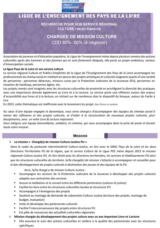 affiche actualite Programme aux livres etc LPDL 2023